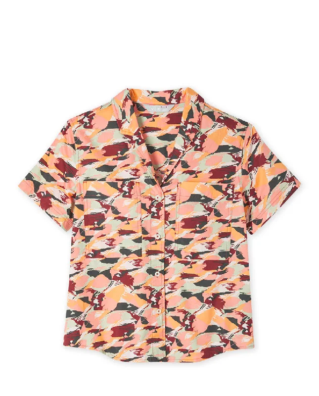 Women's Marion Printed Camp Shirt SS