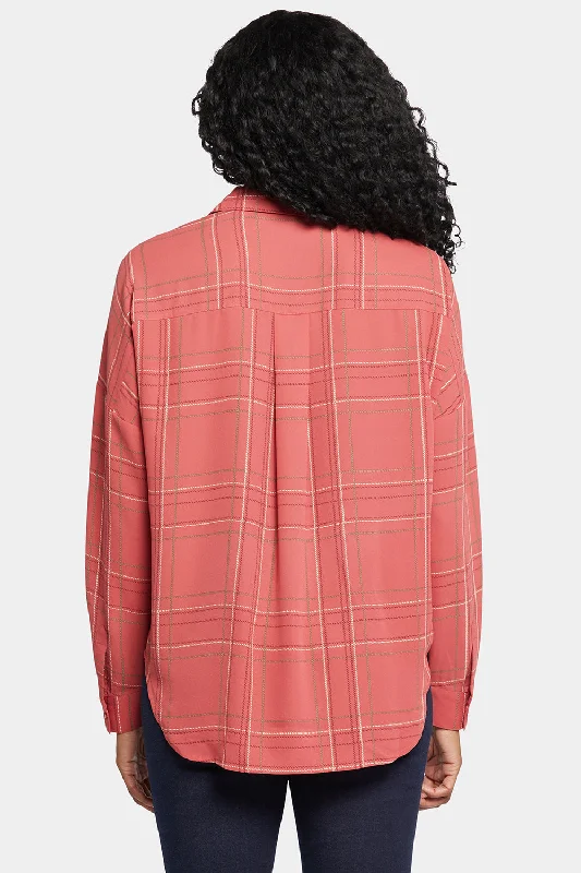 Becky Blouse - Brentford Plaid