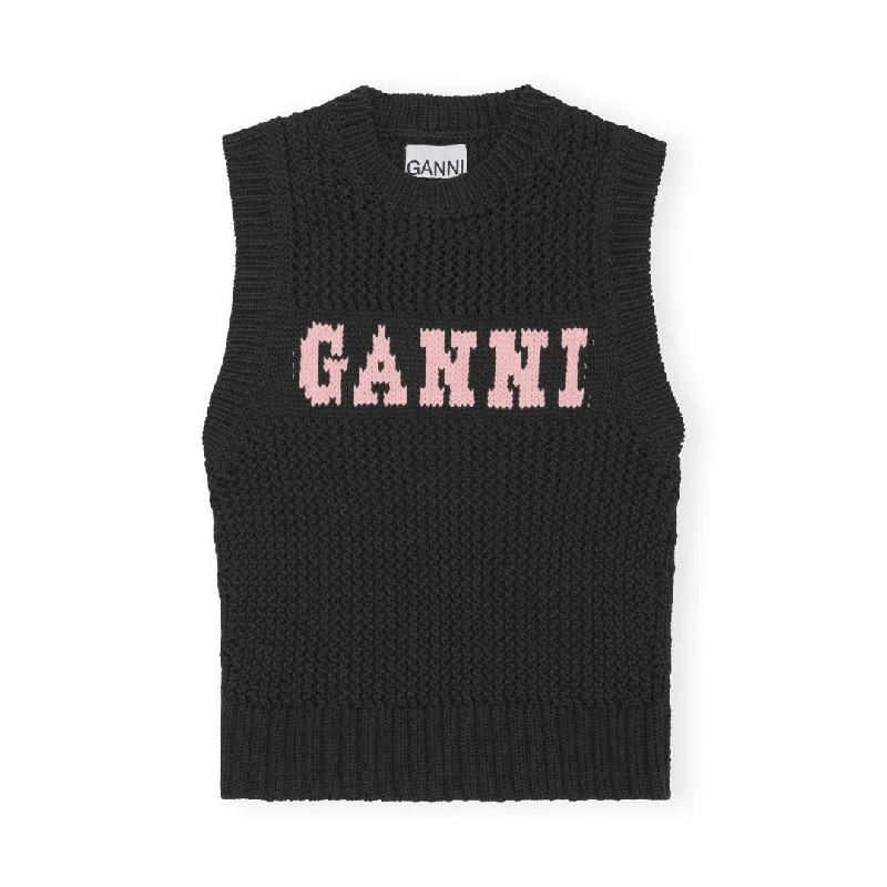 Cotton Rope Vest (Black)