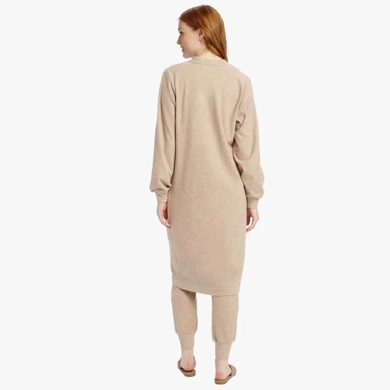 Norwood Fleece Cardigan (Heather Toast)