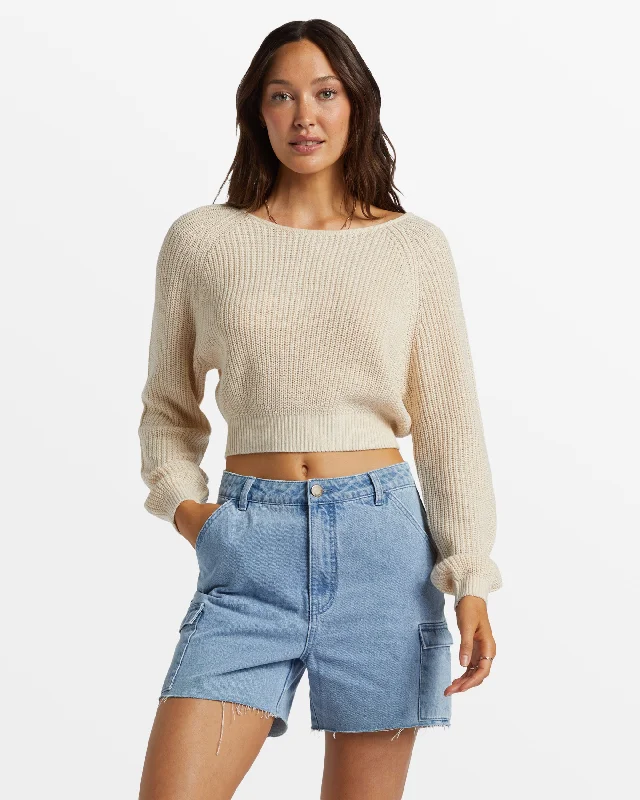 Sun Soaked V-Neck Sweater - Whitecap