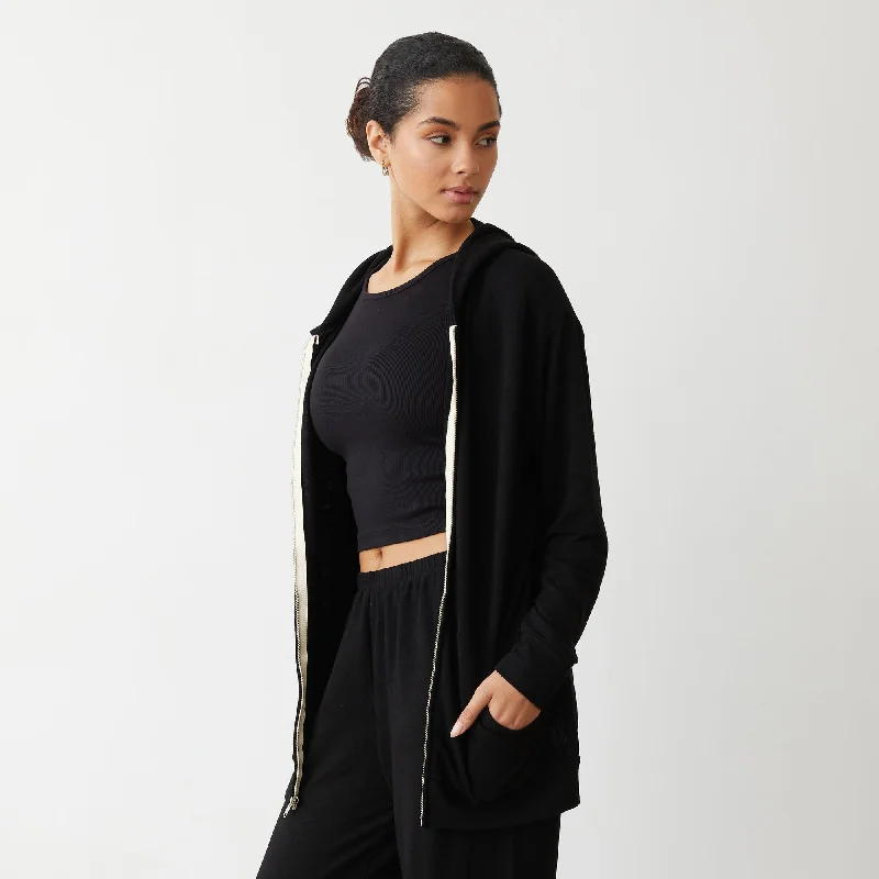 Supersoft Long Zip Up Hoody