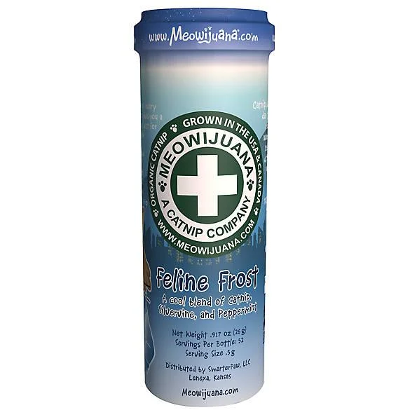 Meowijuana Feline Frost Cool Blend of Catnip, Silvervine, and Peppermint