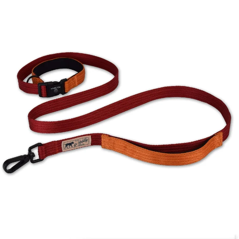 Hamilton Get Out & Go Leash - Campfire - Red/Mango