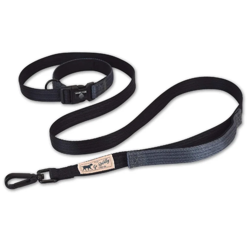 Hamilton Get Out & Go Leash - Canteen - Black/Graphite