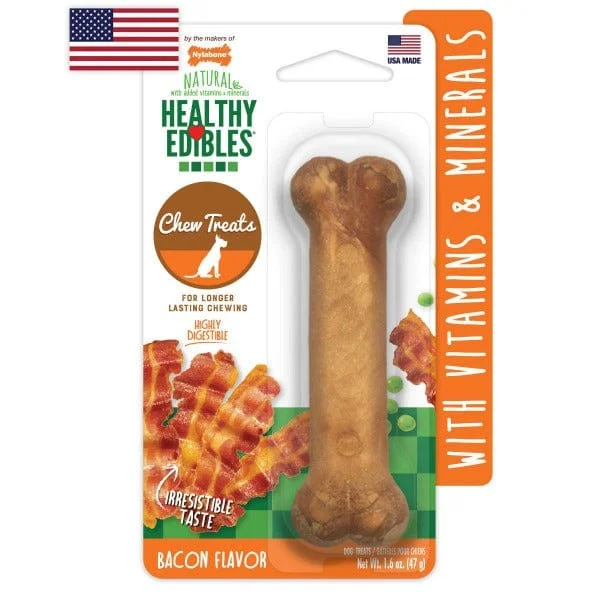 Nylabone Healthy Edibles Bacon Flavour Regular Dog Chew