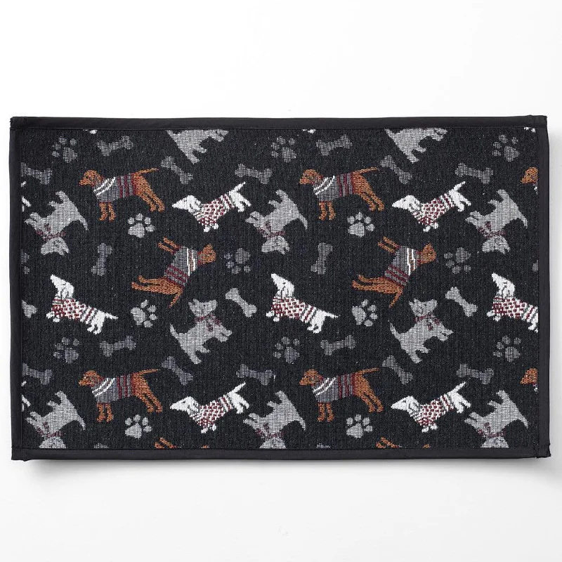 Tossed Dogs Tapestry Mat