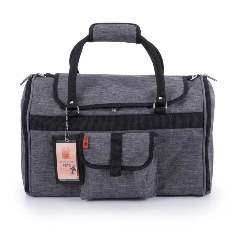 Hideaway Duffel Dog Carrier: Grey