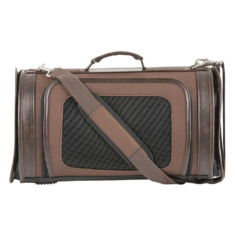 Kelle Travel Pet Carrier: Chocolate