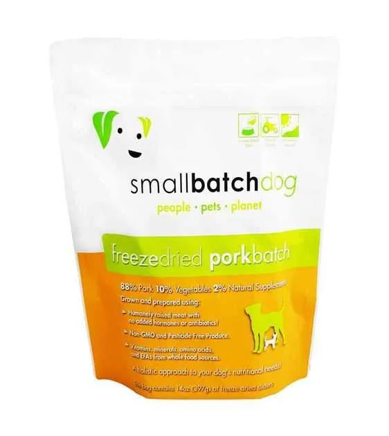 Small Batch Freeze Dried Pork Sliders Dog Food