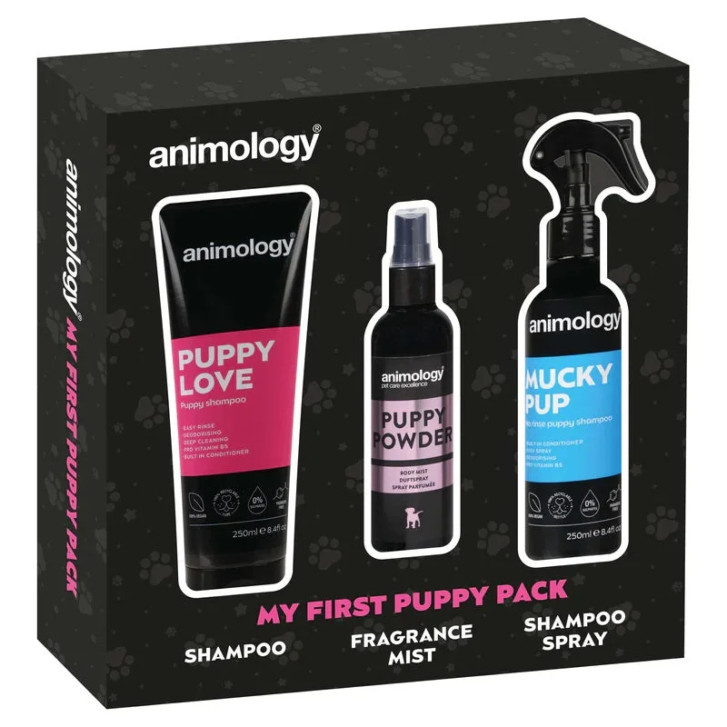 ANIMOLOGY My First Puppy Pack, šampon + parfem + šampon u spreju za suho pranje