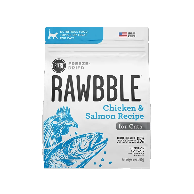 BIXBI Freeze-Dried Rawbble Chicken & Salmon, 283g (10oz)