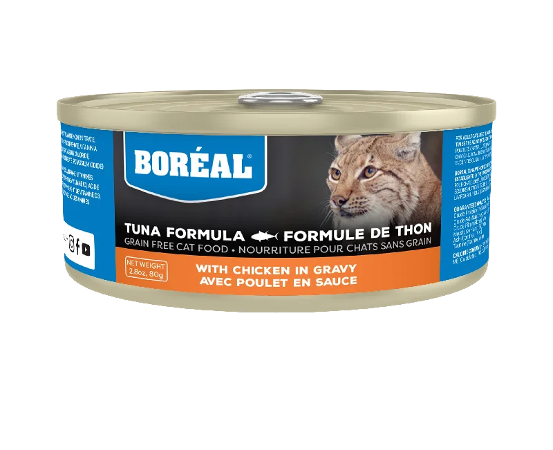 BORÉAL Red Tuna with Chicken in Gravy, 156g (5.5oz)