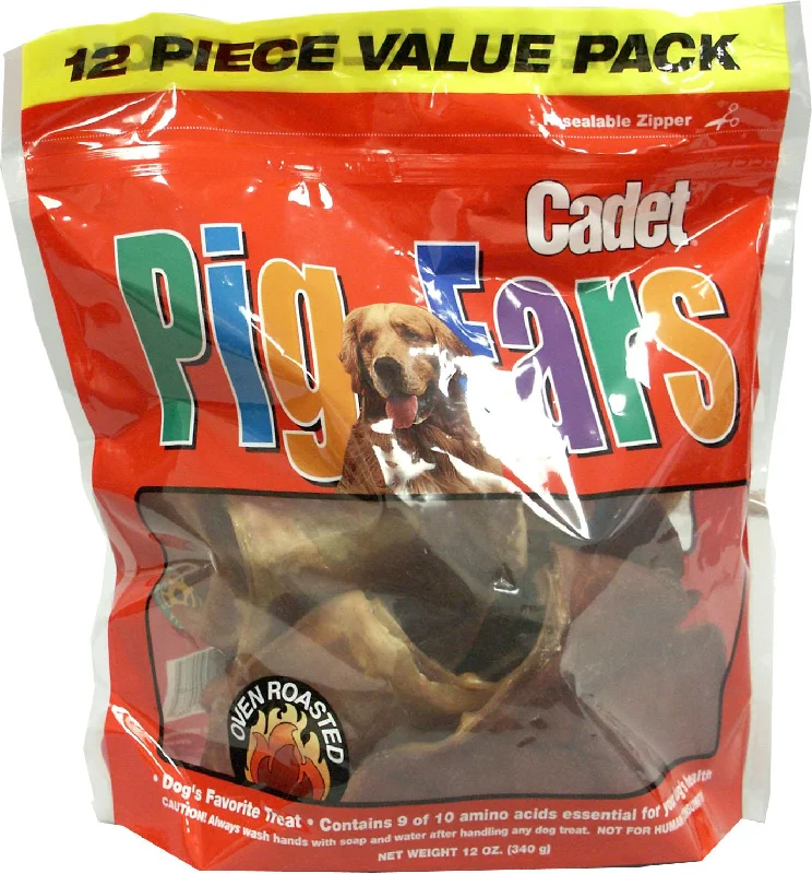 Cadet Natural Pig Ears Bulk