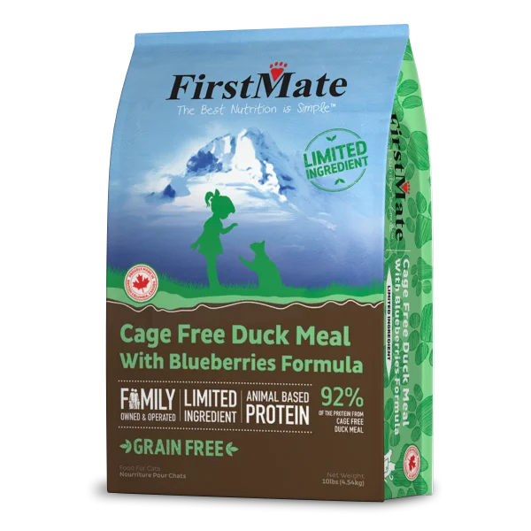 FIRSTMATE L.I.D. Cage Free Duck w/Blueberries, 4.5kg (10lb)