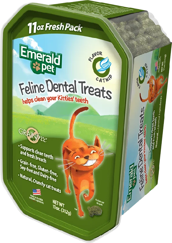 EMERALD PET Dental Treats Catnip, 312g Tub