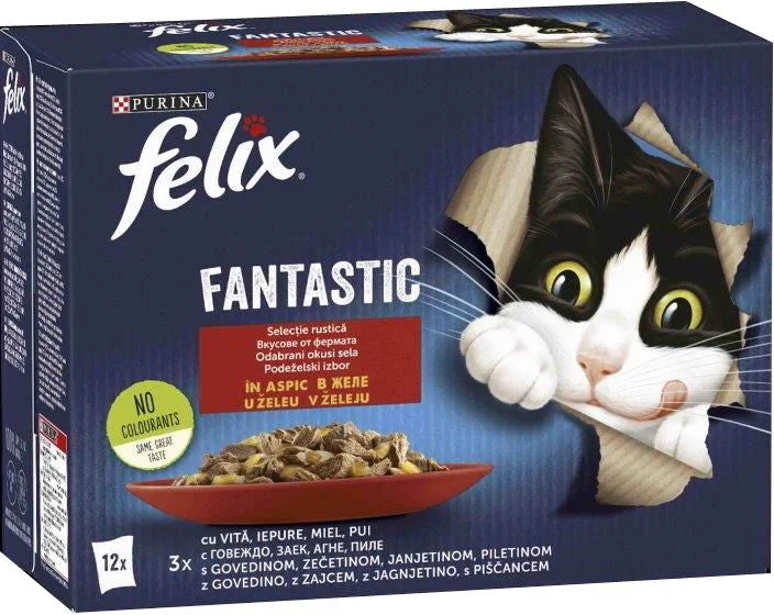 FELIX Fantastic, odabrani okusi sela, multipack 12x85g