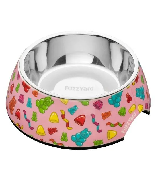 FuzzYard Jelly Bears Dog Feeding Bowl