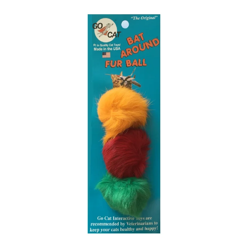 GO CAT Bat-Arounds Fur Balls, 3pk