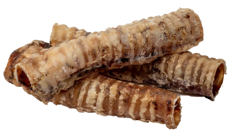 Butcher's Block Pet Treats "Krunchie Tubes" - Packaged Beef Trachea 3" 1lb Bag