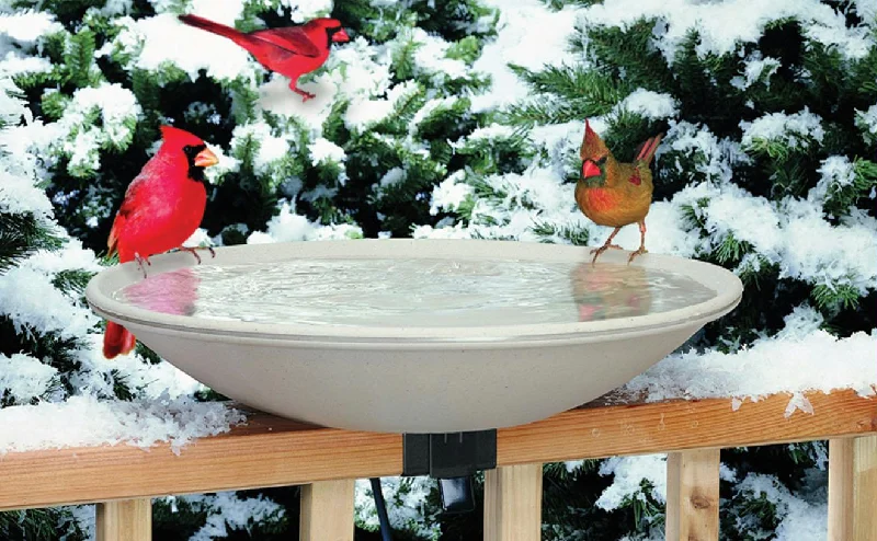 Heated Bird Bath With Ex-tilt Deck Mount