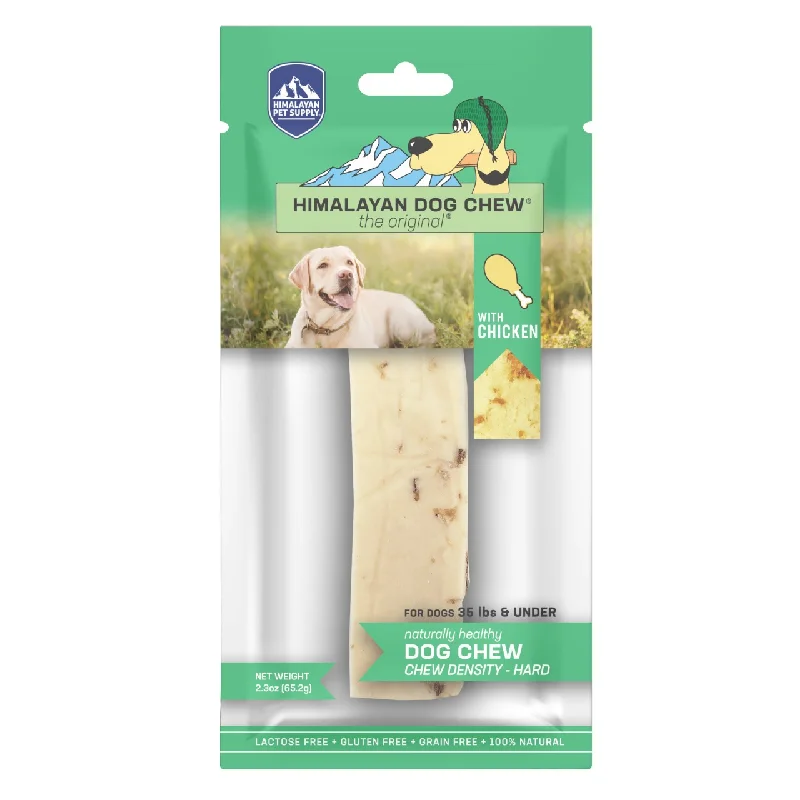 Himalayan Pet Supply Dog Chew - Smoked Hard Cheese Chew with Chicken - Medium 2.3oz Bag