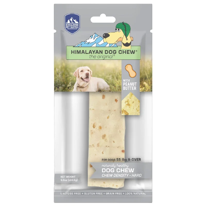 Himalayan Pet Supply Dog Chew - Smoked Hard Cheese Chew with Peanut Butter - X-Large 5.3oz Bag