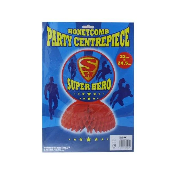 Honeycomb Centrepiece Super Hero