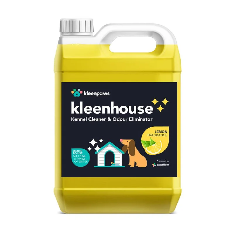 Kleenhouse (was Glimmermann) | Dog, Cat & Small Pet Safe Disinfectant | Kleenpaws Lemon - 5L