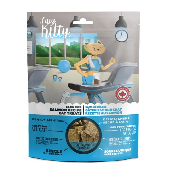 LAZY KITTY Air-Dried Salmon Treats, 85g