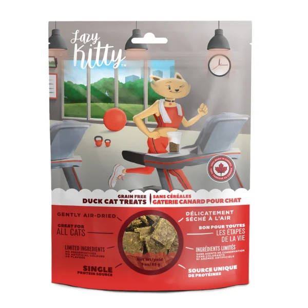 LAZY KITTY Air-Dried Duck Treats, 85g