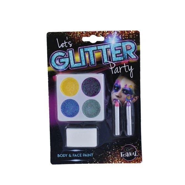 Lets Glitter Party Body & Face Paint Set