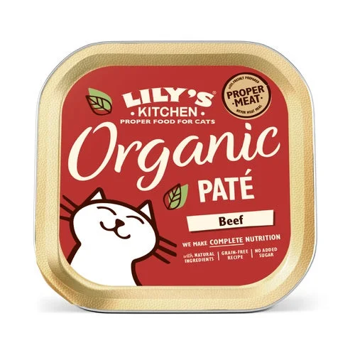 LILY'S KITCHEN Organic Pat Beef, bez žitarica, 85g