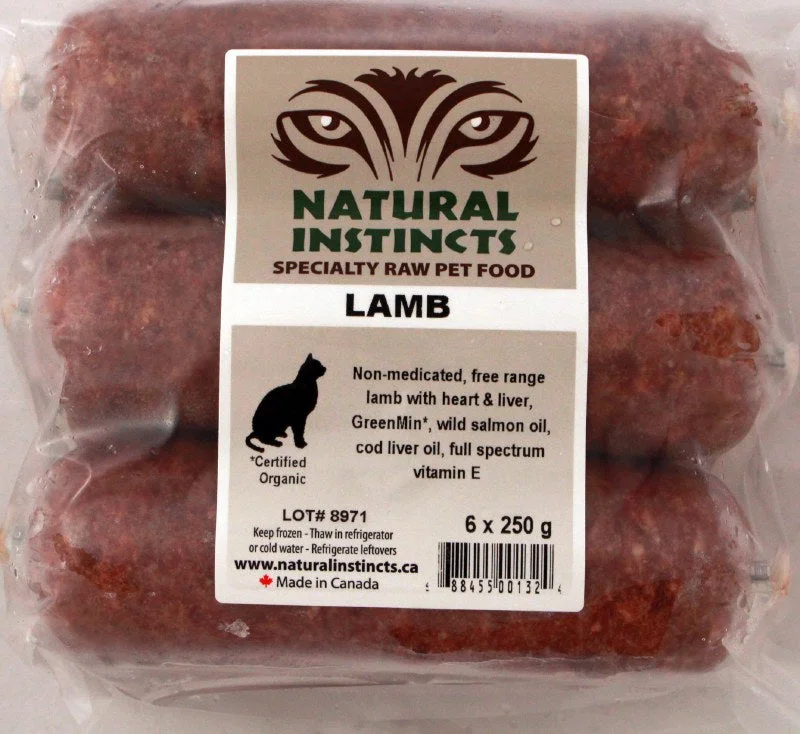 NATURAL INSTINCTS Bulk Raw Lamb Non-Medicated, 6 x 250g