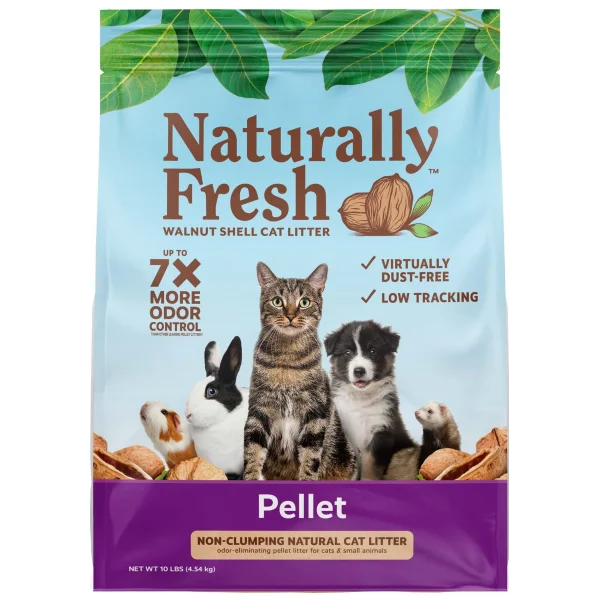 NATURALLY FRESH Non-Clumping Pellet Litter, 4.54kg (10lbs)