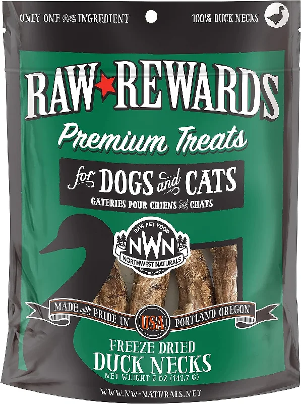 Northwest Naturals Freeze-Dried Neck Chews - Duck Necks 6pk Bag