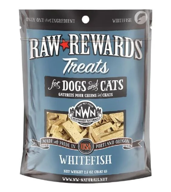 Northwest Naturals Raw Rewards Whitefish Freeze-Dried Cat & Dog Treats