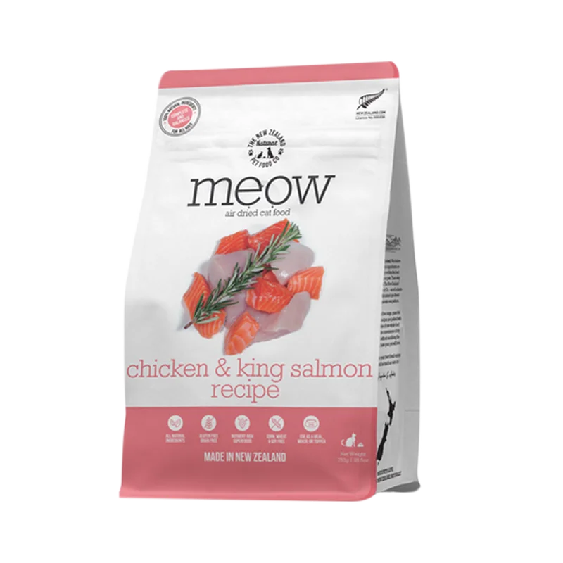 NZ NATURAL PET FOOD CO Meow Air-Dried Chicken & King Salmon, 100g (3.5oz)