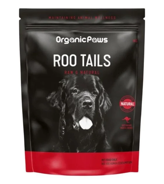 Organic Paws Roo Tails Frozen Raw Dog Food