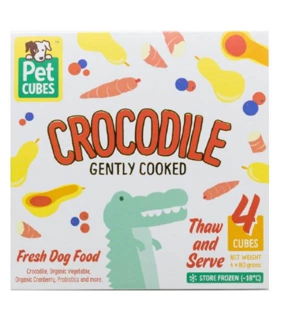 PetCubes Cooked Dog Food (Crocodile)