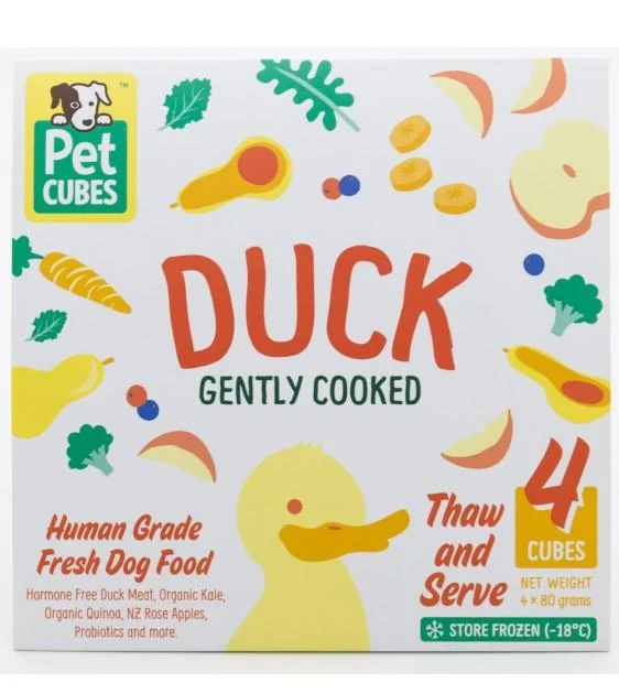 PetCubes Cooked Dog Food (Duck)