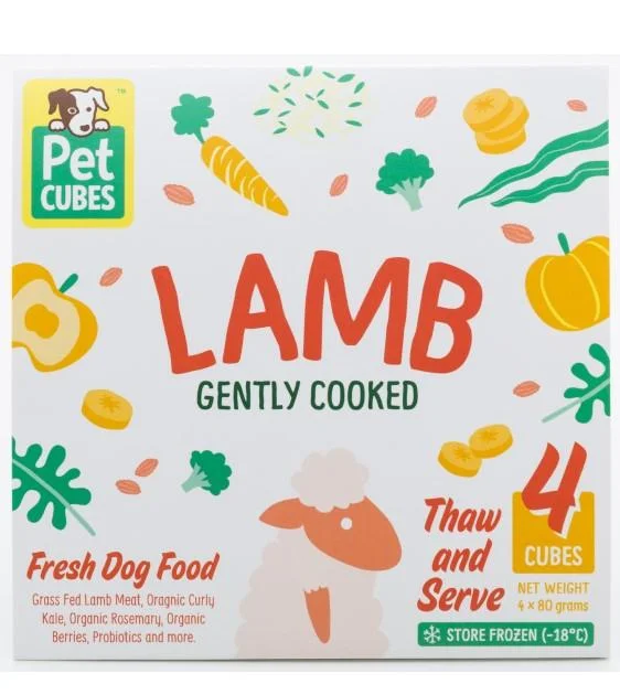 PetCubes Cooked Dog Food (Lamb)