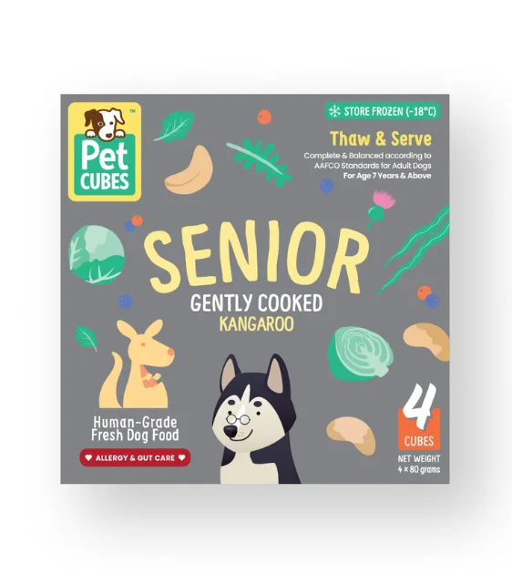 PetCubes Cooked Dog Food (SENIOR Kangaroo)