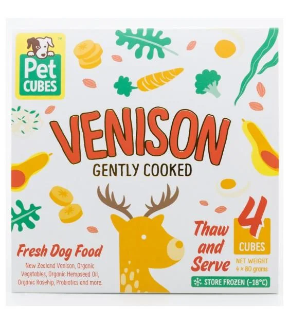 PetCubes Cooked Dog Food (Venison)