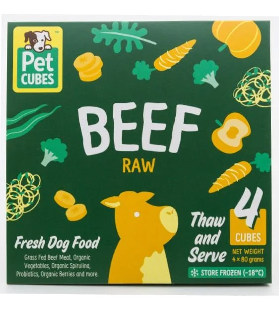 PetCubes Raw Dog Food (Beef)