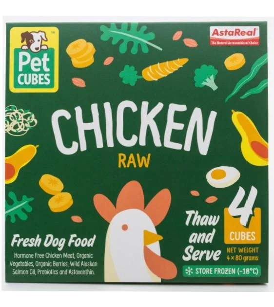 PetCubes Raw Dog Food (Chicken)