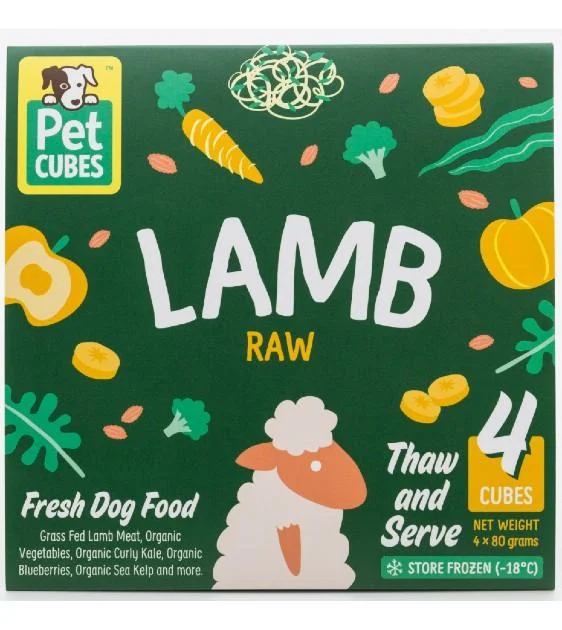 PetCubes Raw Dog Food (Lamb)