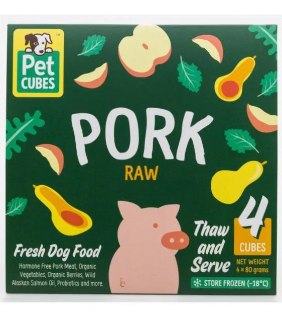 PetCubes Raw Dog Food (Pork)