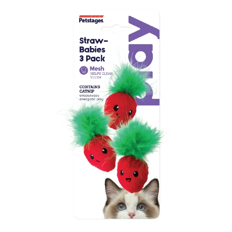 PETSTAGES Strawbabies 3-pack