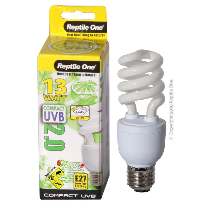 Reptile One Compact E27 UVB 13W 2.0 Light Bulb